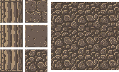 texture for platformers pixel art - brick vector