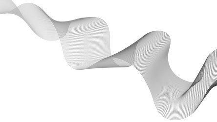 abstract backdrop with grey wave gradient lines vector image