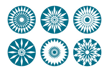 Radial Geometric Patterns - Circular & Abstract vector image