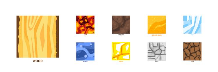 different game ground square surface pattern vector image