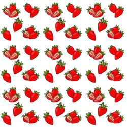 seamless pattern with isolated hand drawn red vector image
