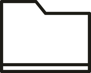 user interface folder file archive linear style vector image
