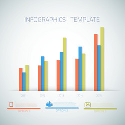web infographic timeline bar template layout vector image