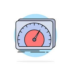dashboard device speed test internet flat color vector image