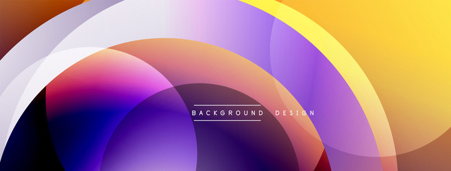 abstract design overlapping circles create vector image