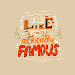 Funny hand drawn motivating calligraphy lettering Vector Image