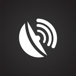geolocation related icon on background for graphic vector image