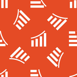 Orange bar graphic pattern vector