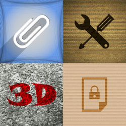 set of abstract backgrounds with different web Vector Image