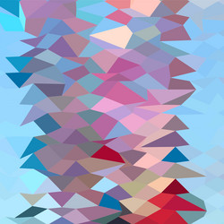 aqua ruby red abstract low polygon background vector image
