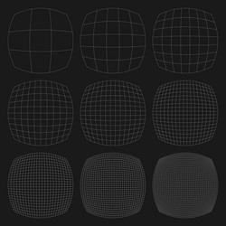 grid mesh lattice grating with distort deform vector image