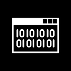 web code icon www and browser development vector image