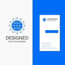 Business logo for world globe seo vector