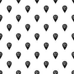 fast food and restaurant map pointer pattern vector image