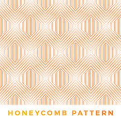 Honeycomb Pattern - Abstract Line vector image