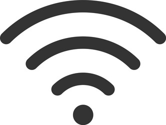 Wifi signal icon wireless symbol connection web vector