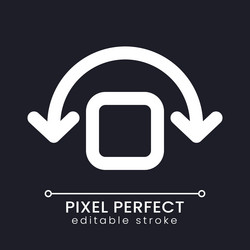 wobble animation pixel perfect white linear ui vector image