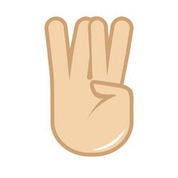 Hand gesture icon sign language vector