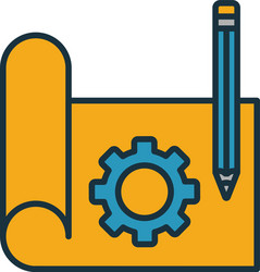 prototype icon simple element from startup icons vector image