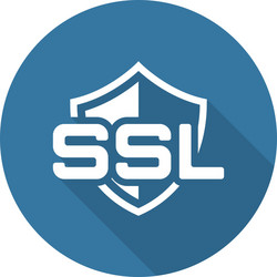 SSL Security Shield Icon vector image