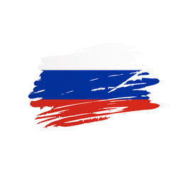 Flag Of Russia. Russian Flag. Coat Of Arms. Brush Stroke Background Royalty  Free SVG, Cliparts, Vectors, and Stock Illustration. Image 61306999.