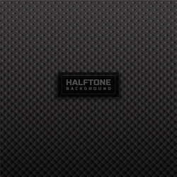 abstract 3d square halftone pattern on black vector image