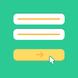 web template of computer login form vector image