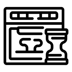website code taking time to load with hourglass vector image