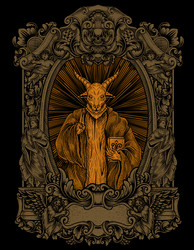 Baphomet Sigil - Occult Symbolism Royalty Free Vector Image