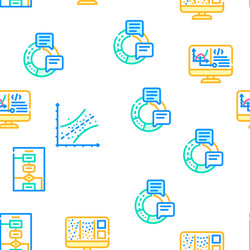 data science innovate technology icons set vector