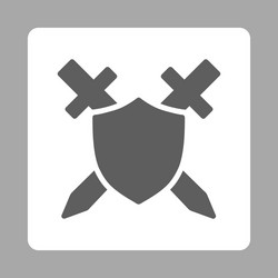 guard icon from commerce buttons overcolor set vector image