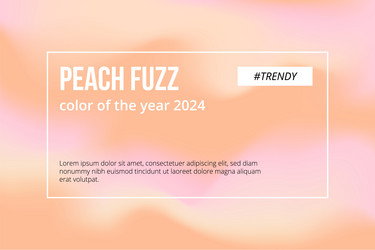 peach fuzz background trendy color of the year vector image