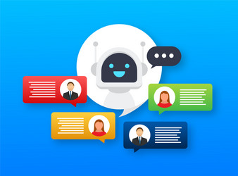 robot icon bot sign design chatbot symbol vector image