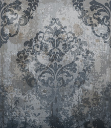 Rococo pattern textures set damask Royalty Free Vector Image
