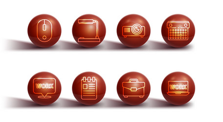 set line computer mouse location with text work vector image