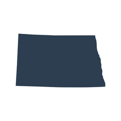 map of the us state north dakota Vector Image