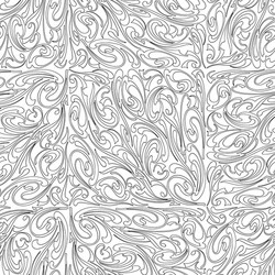 seamless pattern outlines various abstract vector