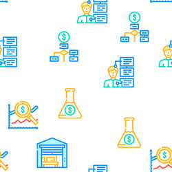 business intelligence technology icons set vector