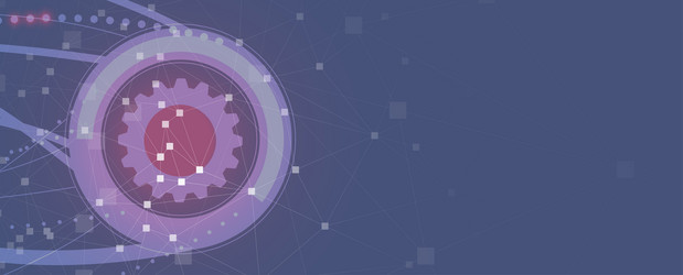 neural network concept connected cells with links vector image