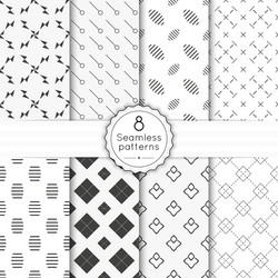 Set of four arabesque seamless pattern Royalty Free Vector