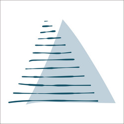 abstract triangular line elements vector image