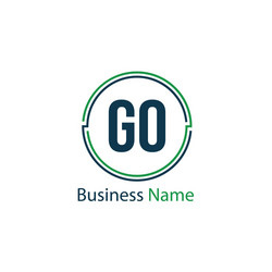 Initial letter og logo template design Royalty Free Vector