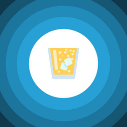 isolated juice flat icon lemonade element vector image