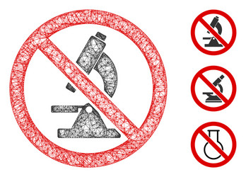 no microscope polygonal web mesh vector image