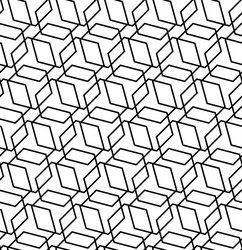seamless abstract pattern with hexagons vector image