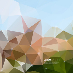 Abstract background with colored triangles vector