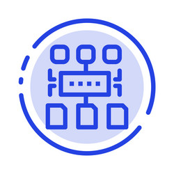 algorithm program user document blue dotted line vector image