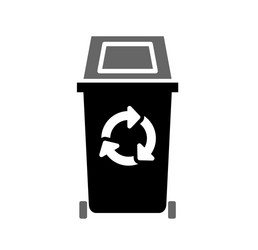 garbage related icon on background for graphic vector image