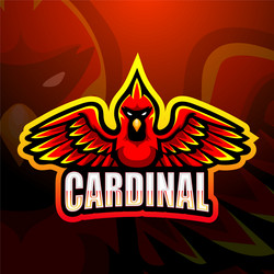 cardinal mascot esport logo design Vector Image