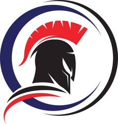 Spartan Helmet Logo Vector Image